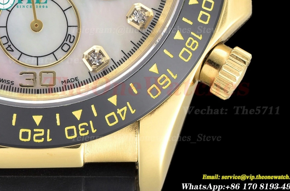 A3836 YG RU Mop 40mm Dial GDF Daytona 0510